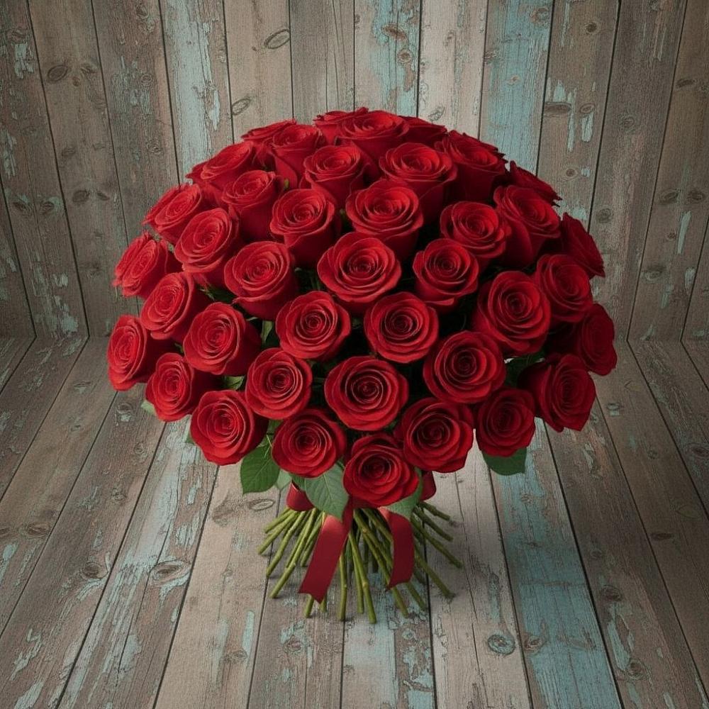 Букет 55 Красных роз Фридом в Чухломе