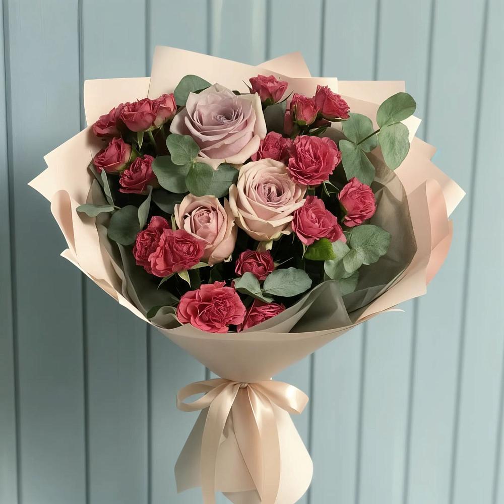 Букет цветов из: Гвоздики и Розы в Чухломе