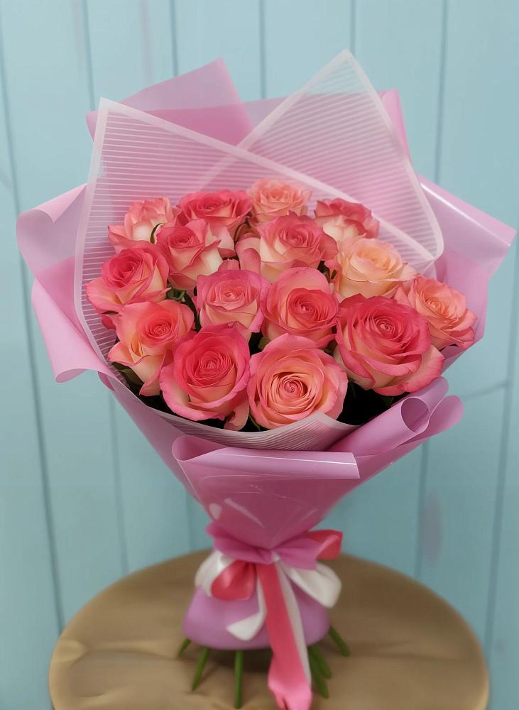 Букет 15 Розовых роз Равель в Чухломе