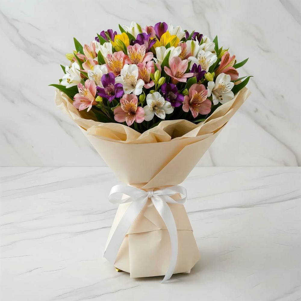 Букет цветов из: Альстромерии в Чухломе