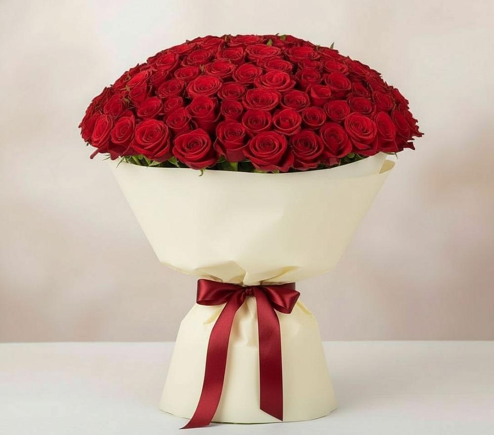 Букет 101 Красная роза Милано в Чухломе