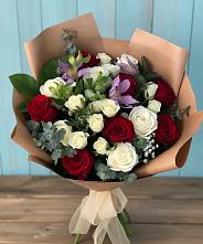 Букет цветов из:  Розы и Альстромерии #REPLACE_PRED# Чухломе