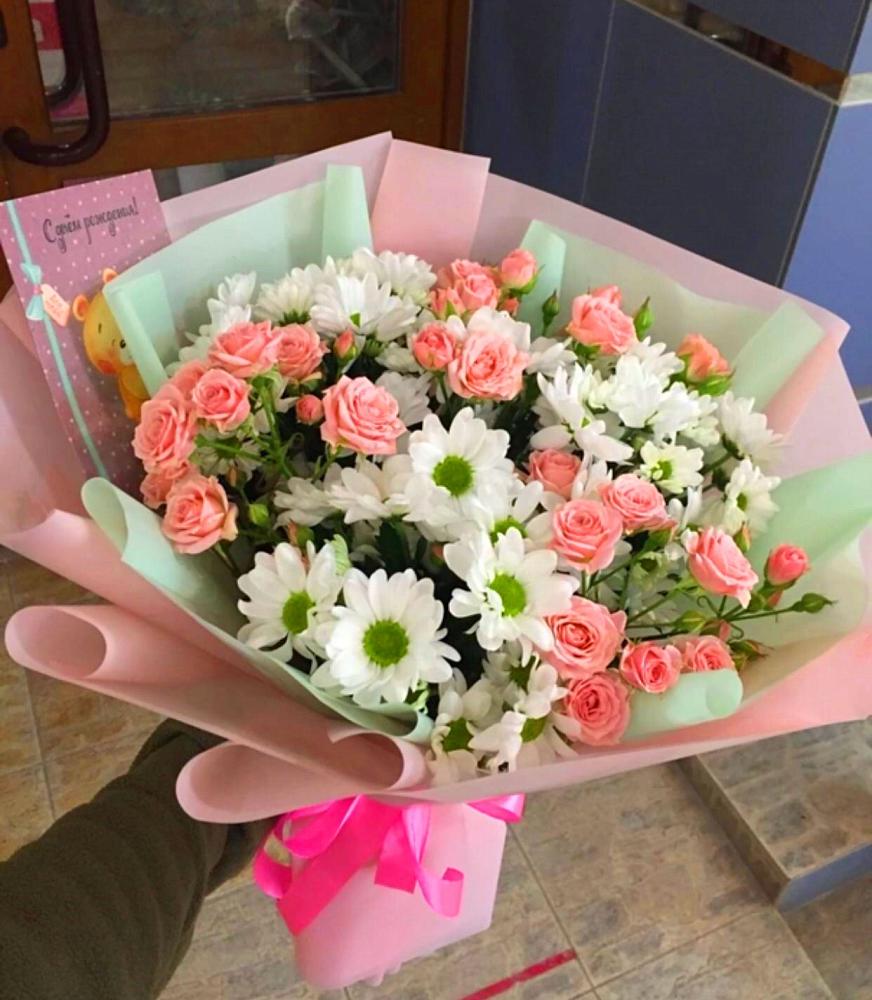 Букет цветов из: Розы и Хризантемы в Чухломе