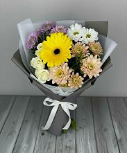 Букет цветов из:  Розы, Герберы и Хризантемы в Чухломе