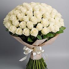 Букет 101 беля роза Белоснежка в Чухломе