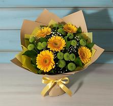 Букет цветов из:  Герберы и Хризантемы в Чухломе