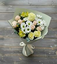 Букет цветов из:  Альстромерии, Розы и Хризантемы в Чухломе