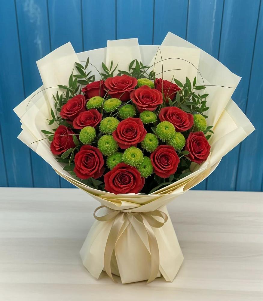 Букет цветов из: Розы и Хризантемы в Чухломе