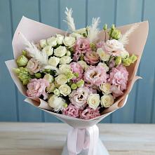 Букет цветов из:  Альстромерии и Розы в Чухломе